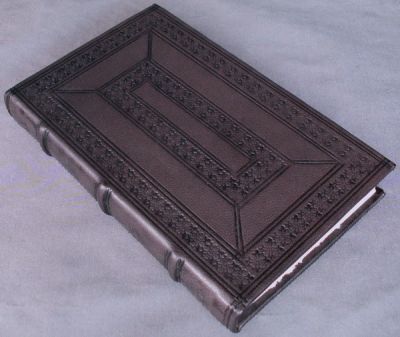 Leather bound note book