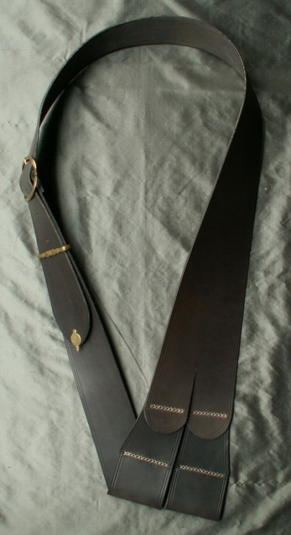 17th century wide buckled baldric