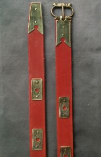 Medieval belt with buckle plate, strap end and mounts