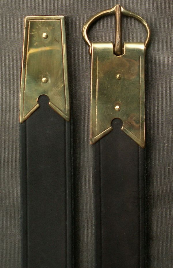 Medieval belt with buckle plate and strap end