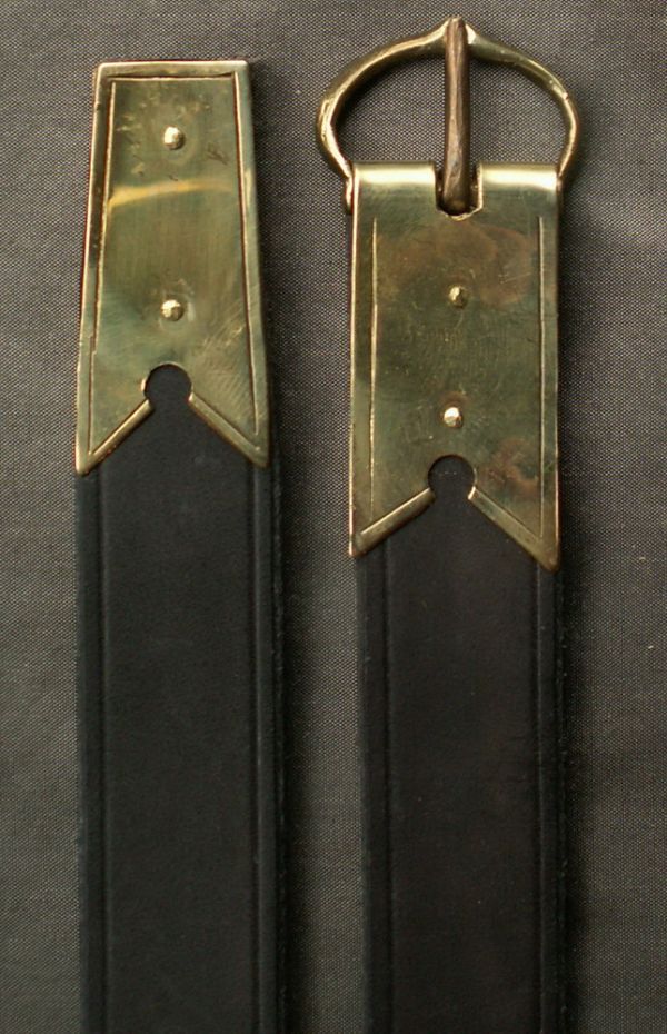 Medieval belt with buckle plate and strap end