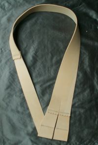 17th century infantry baldric in buff leather