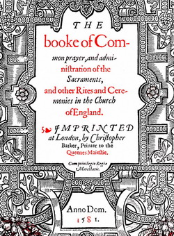 Book of Common Prayer 1581