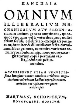 The Book of Trades by Jost Ammam 1568